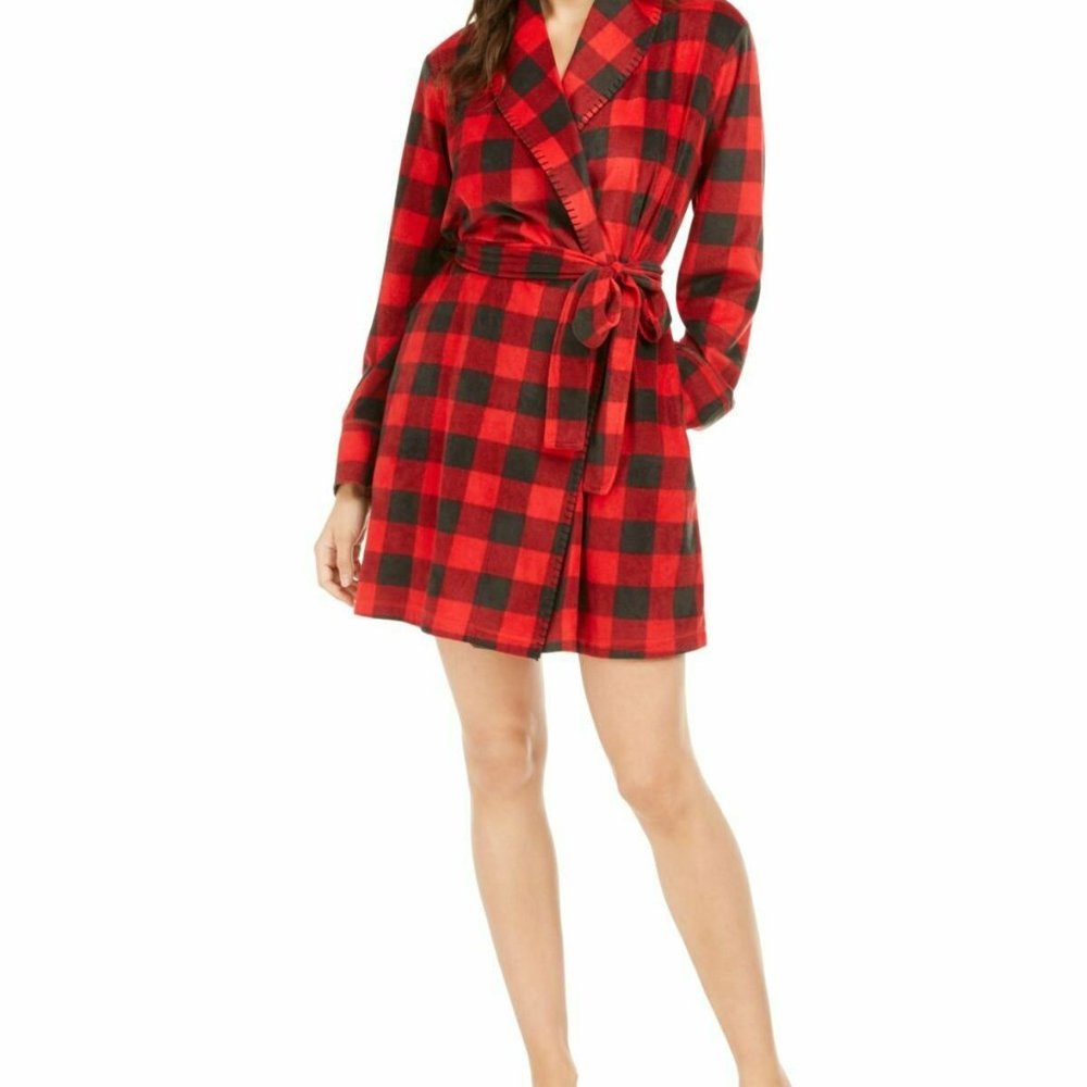 Muk Luks Women's Cozy Short Fleece Robe | Small